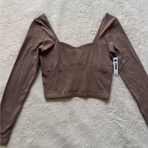 Victoria secret PINK taupe seamless longsleeve
